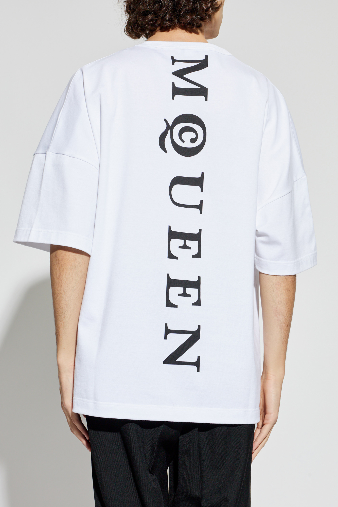 Alexander McQueen T-shirt with logo | Men's | Vitkac